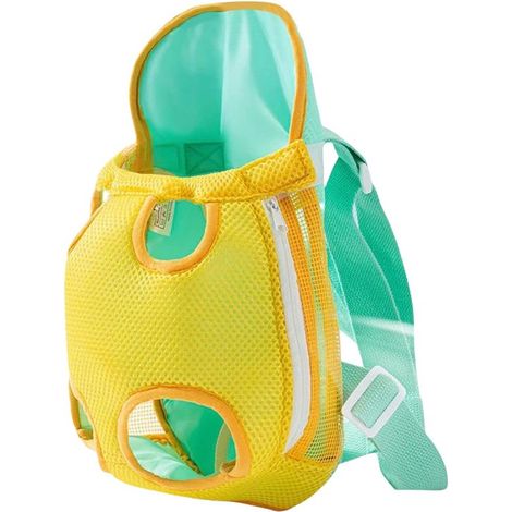 Haustier Rucksack Tragbare Brusttasche Reisen mit Haustier Zwei Tragemöglichkeiten 30 x 20 x 5 cm Gelb (1/5)