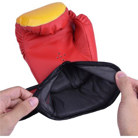 Kinderboxhandschuhe für Boxsack, Kickboxen und Grappling – Rot
