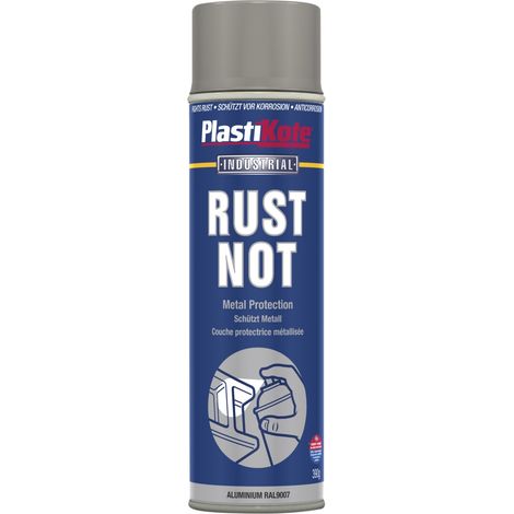PlastiKote Rust-Resistant Matte Aluminum Spray Paint 500ml (PKT794) (1/2)
