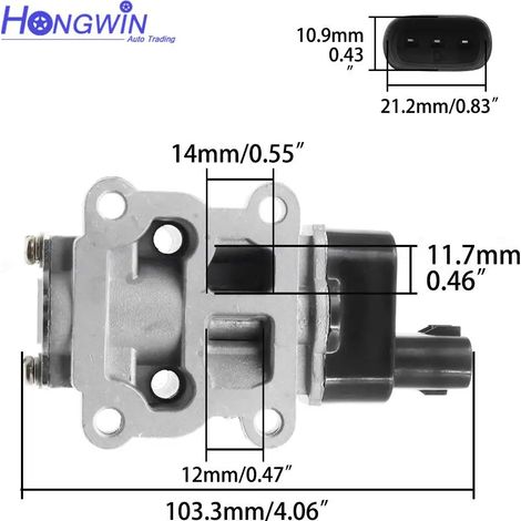 Applicable à la vanne de régulation du ralenti Toyota 22270-74290 (1/5)