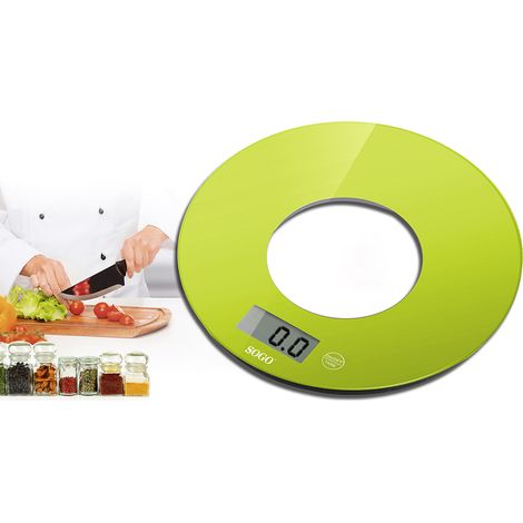 Balance de cuisine Sogo bac-ss-3965-g capacité 5 kg verre