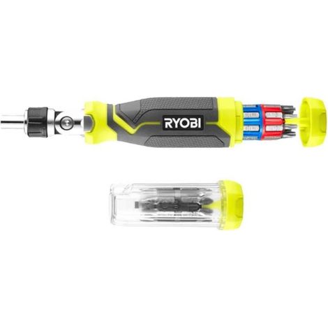 Ryobi Giravite a Cricchetto Porta Inserti - Regolabile a 180° - 35 pz