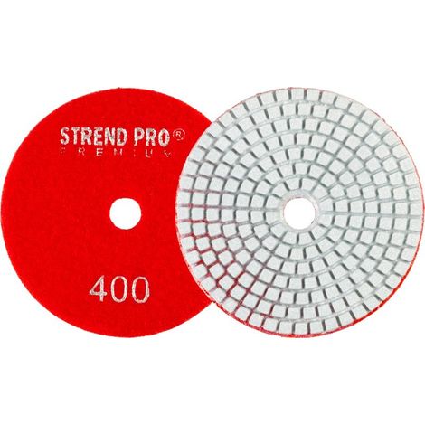 Scheibe Strend Pro Premium P400, 100 mm, Polierscheibe, Diamant, Klettverschluss (1/5)