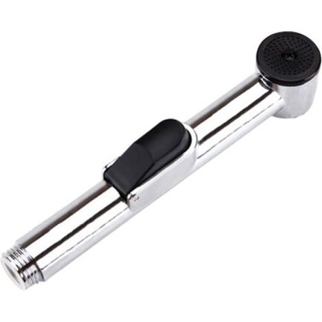 1 pcs Accessoire de toilette, robinet manuel en ABS chromé, pulvérisateur portable, pour salle de bain et nettoyage (1/5)