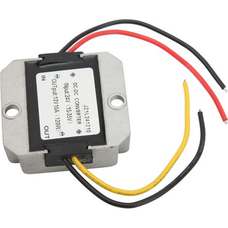 Convertisseur de tension abaisseur 24V vers 12V 10A étanche IP67, module régulateur DC-DC pour équipements (1/5)