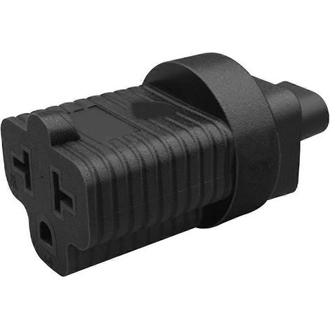 Adaptateur secteur IEC320 C8 vers Nema 5/6-15/20R, prise C8 à 2 broches pour courant alternatif (1/4)