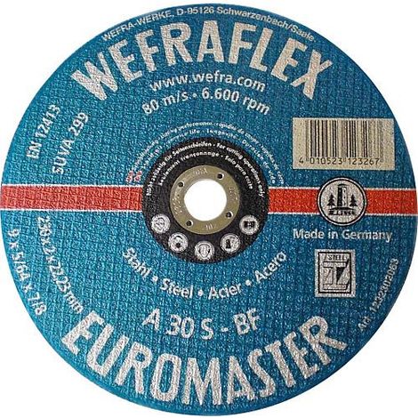 Disque de tronconnage Euromaster blau Droit pour acier 230 x 3 x 22 mm (W18) (1/4)