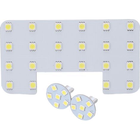 Panneau lumineux de lecture de plafond intérieur pour voiture (3 pièces) avec 34 LED blanches, remplacement pour Hyundai Elantra (1/5)