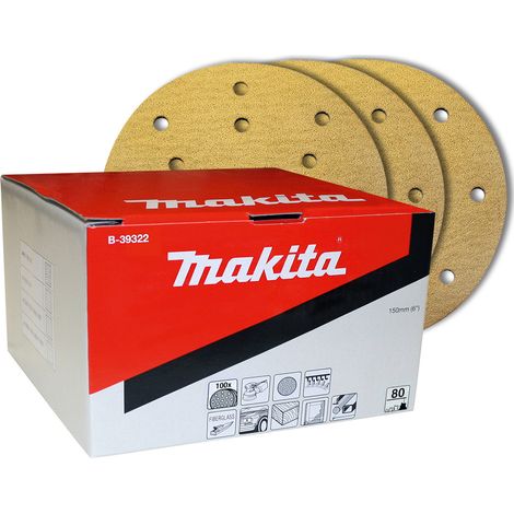 MAKITA B-39344 Caja de lija 150mm G120 100pcs
