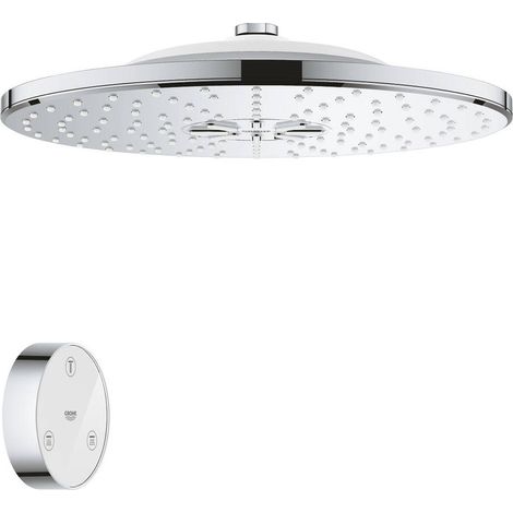 Grohe Rainshower SmartConnect 310 Cabezal mural con 2 chorros y control remoto Chrome, 26641000 (1/4)
