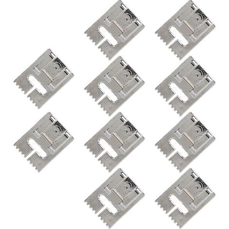 Set mit 10 gerillten Nähfüßen 5/7/9, strapazierfähige, glänzende Oberfläche ohne Grate, Edelstahl für Haushaltsnähmaschinen (1/5)