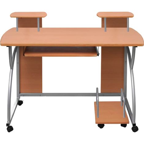 Maison Exclusive - Scrivania da Computer Marrone 110x52x88,5 cm Legno Multistrato (1/5)