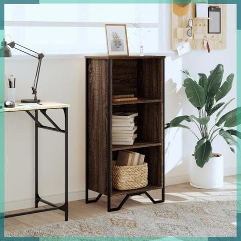 848608 Bibliothèque chêne marron 50x31x106 cm bois d'ingénierie (1/5)