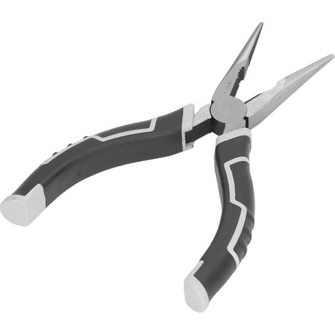 Pince à bec long 15 cm, coupe-fil en acier au carbone, mâchoires en acier allié, manche ergonomique, outil d'électricien, pince coupante (1/5)