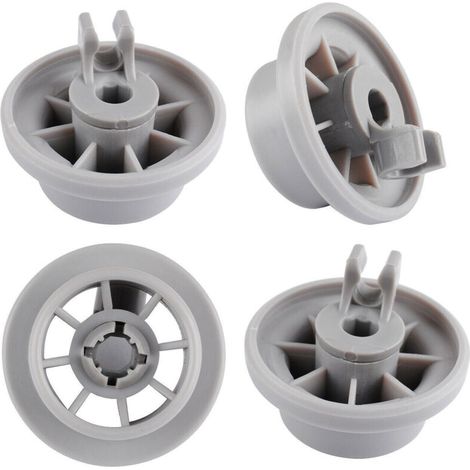 Lot de 4 Roulettes de Lave-vaisselle pour Panier Inférieur, Roues de Lave-vaisselle pour Siemens, Bosch 165314