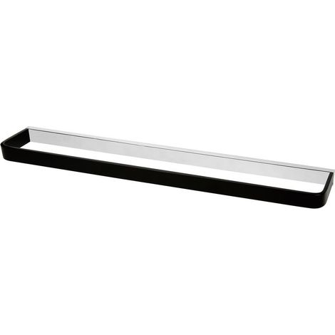Fix Mi Porte serviettes à clipser chrome/noir 50 cm COSMOPOLITAN MAT INTER (1/4)