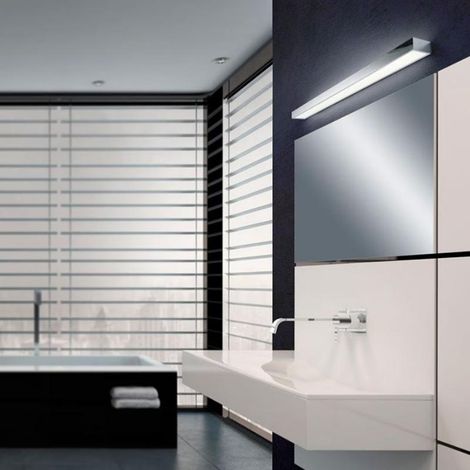 Applique Murale LED SMD 9W IP44 Noir - Blanc Neutre 4000K - 5500K - SILAMP (1/2)