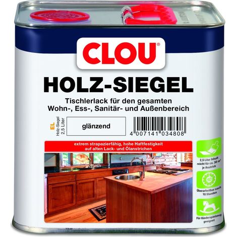 Clou Holz Siegel 2,5 L glänzend Lack
