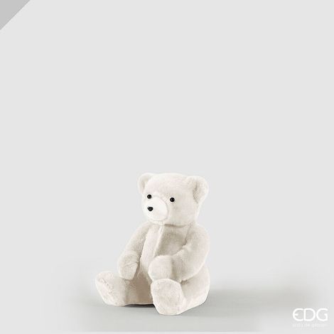 EDG Enzo De Gasperi Decoro Orsetto con Regalo White 25x21xH30 cm – Decorazione di Natale (1/2)