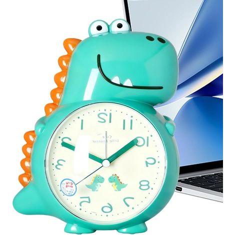 Reloj despertador genérico para  lindo altavoz que canta y habla  reloj con diseño de animales para niñas y niños de 3 a 12 años que duermen en la habitación, la mesa o el escritorio. (1/5)