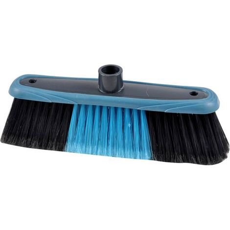 Tête de Balai "Antichoc" 31cm Anthracite & Bleu Paon