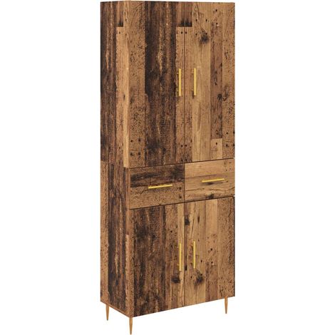 Maison Exclusive - Haut Armoire Bois Ancien 69,5 x 34 x 180 cm Bois d'ingénierie (1/5)