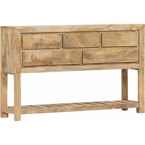 vidaXL Buffet 120x30x75 cm bois de manguier massif (1/5)