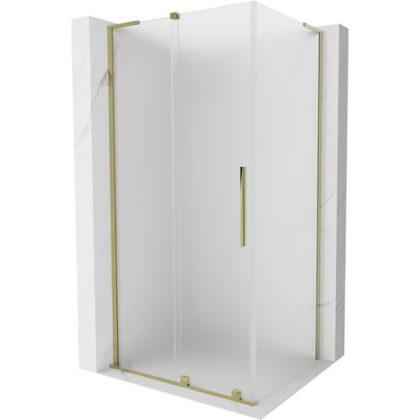Cabine de douche coulissante Mexen Velar L 120 x 70 cm, givrée, dorée - 871-120-070-33-50 (1/5)