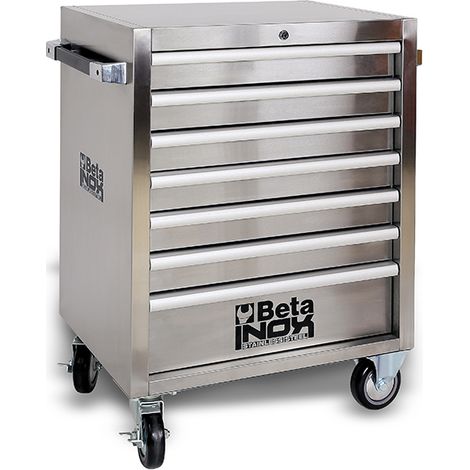 Beta C04 TSS-7 Cassettiera mobile inox 7 cassetti - Inox (1/4)