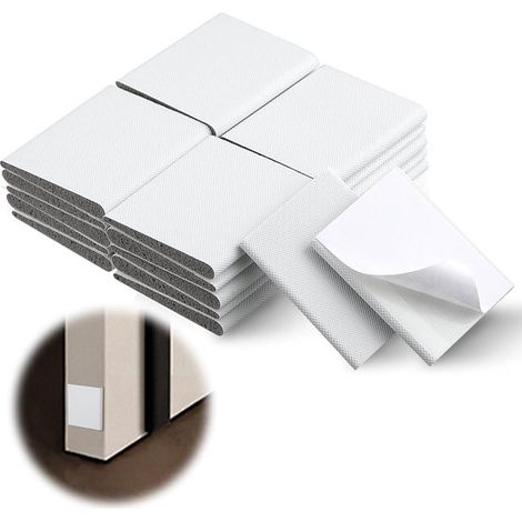 30 burletes de esponja autoadhesivos blancos para puertas y ventanas: resistentes a la intemperie y con aislamiento acústico. (1/5)