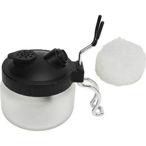 GARRYFIZH Pot de nettoyage d'aérographe avec support, outils de nettoyage d'aérographe multifonctionnels pour voiture, peinture à la main, nettoyage de brosse en Spray
