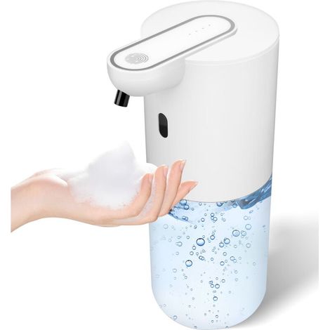 Distributeur automatique de savon mousse mural 500 mAh sans perçage avec chargement USB étanche IPX5 400 ml (1/4)