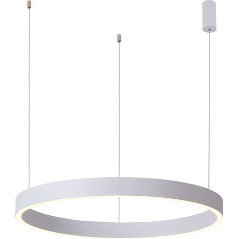Suspension LED anneau blanc moderne 40W Italux Brasco (1/2)