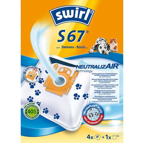Swirl S 67 NeutralizAir Bolsa para el polvo Aspiradora cilíndrica (1/2)