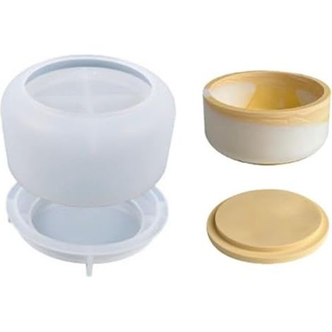 Irovami Moule bougie rayé – silicone, résine, DIY, démoulage (1/3)