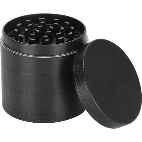 Broyeur à herbes en alliage de zinc, 5 couches, filtre double couche, outil de broyage pour poivre, épices et fumée, 53 mm (1/5)