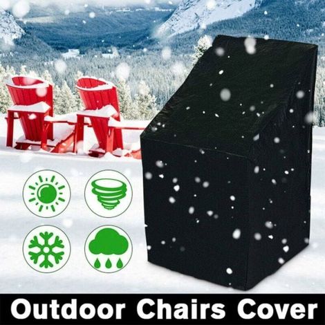 Housse de protection pour fauteuils de jardin 89x89x120cm – Imperméable et anti-UV – Cordon de serrage et boucles de fixation (1/4)