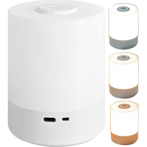 Veilleuse Rechargeable, LED à Commande Tactile et Intensité Réglable, Lampe de Bureau Veilleuse pour et Adultes, pour Garçons Filles Adultes Sommeil Chambre Chevet Table Appartement Hôtel (1/5)