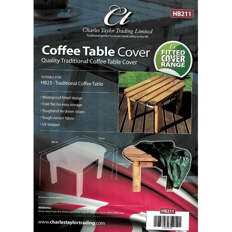 Charles Taylor Traditional Coffee Table Outdoor Furniture Fitted Cover Green