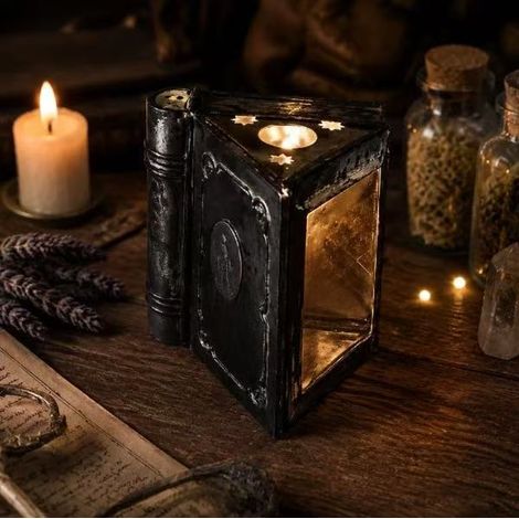 Magisk bokljusstake – Förtrollande ljusdekoration Bookshelf - Glowing Books -