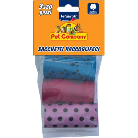 sacchetti ricambio raccogli feci - vitakraft