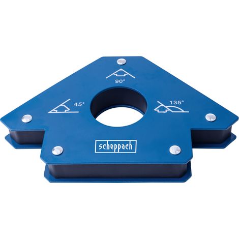 Scheppach Aimant de soudage triangle - 3 angles différents - 90° - 45° 135° - Aimant d'angle de soudage (1/2)