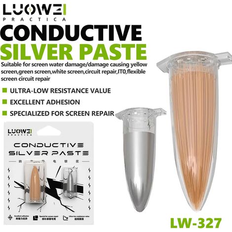 (LW-327) LUOWEI LW-327 Pâte conductrice d'argent nano pour écrans de téléphones portables IT0 Outil de réparation et de restauration de circuits pour écrans flexibles (1/5)