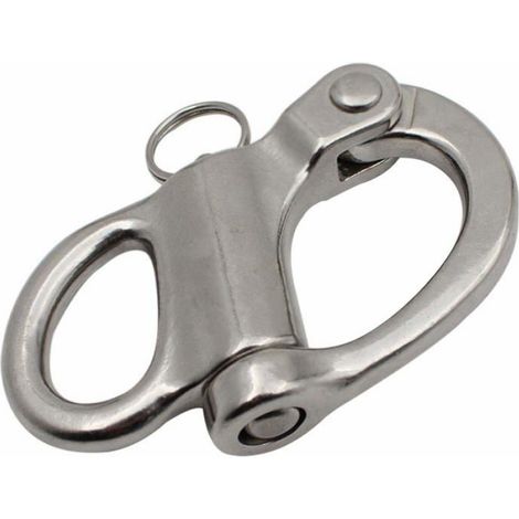 Manille ressort fixe - Lot 1 - Acier inoxydable 316 argenté 52 mm Aucuneary (1/5)