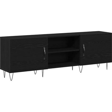 Maison Exclusive - TV-Schrankset Schwarz Eichen-Optik 150 x 30 x