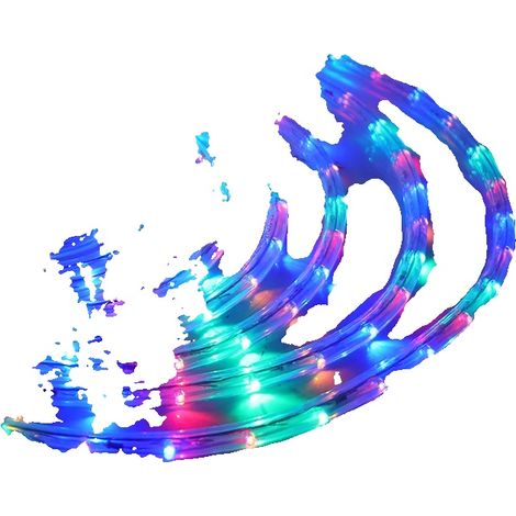 Lumière à corde LED, étanche pour l'extérieur, option multicolore, Multicolore-b, 11m (1/2)