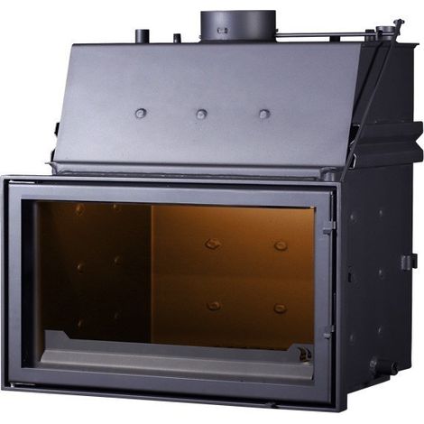 Viva – Insert cheminée PANAQUA 110 – Bouilleur 30-40KW – Capacité 72L – Efficacité 80% – Longueur bûches 70cm – Poids 310kg (1/3)
