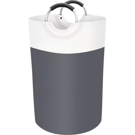 Panier à linge de 115 L, panier à linge autoportant, panier à linge pliable, convient aux universités, aux dortoirs et aux maisons (gris). (1/5)