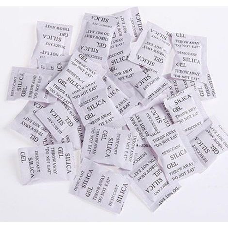 Sachet déshydratant. 200 sachets de gel de silice de 1 g. absorbeur d'humidité. déshumidificateur. anti-moisissures. Ruikalucky (1/4)