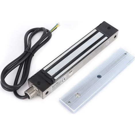 280kg DC12/24V Électrique Serrure de Porte électromagnétique magnétique, serrure magnétique électrique imperméable d'acier inoxydable pour des portes en bois, portes en verre, portes en métal,A (1/4)